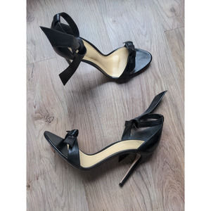 Alexandre Birman Clarita 100 Knot Sandal Heels Stilleto Black